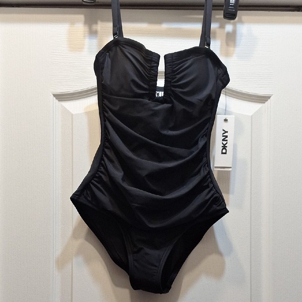 DKNY Black Women's One Piece Swimsuit NWT